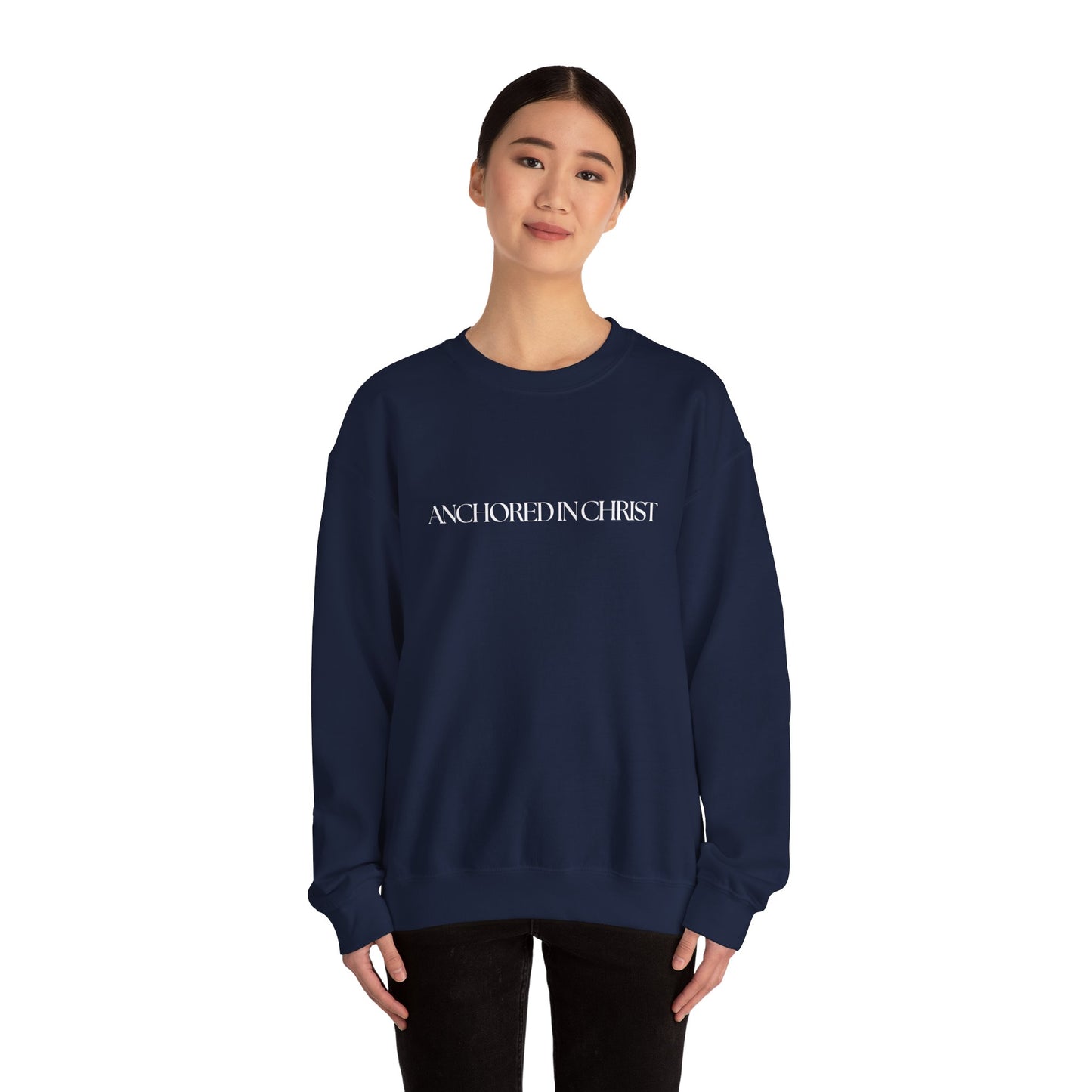 Anchored In Christ Unisex Crewneck Sweatshirt