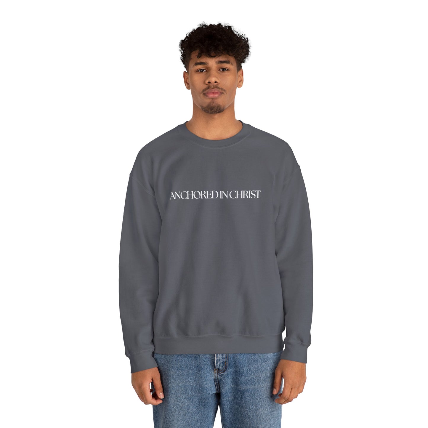 Anchored In Christ Unisex Crewneck Sweatshirt